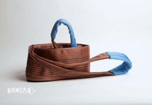 Hijsband 6 Ton 1 meter - bruin