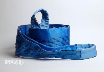 Hijsband 8 Ton 1 meter - blauw