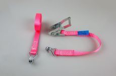 Roze spanband 25mm 1,5T 2-delig | Rateldeel en windseldeel
