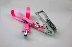 Roze spanband 25mm 1,5T 2-delig | Vooraanzicht