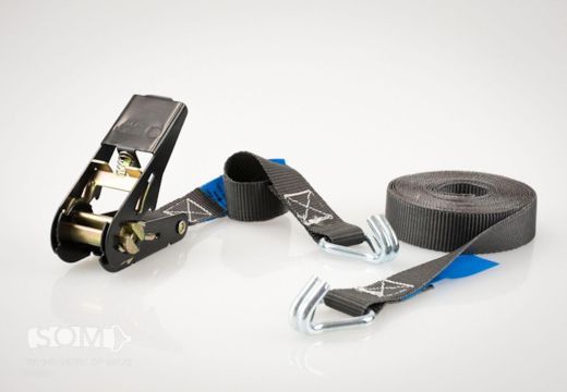 Spanband 25 mm 0,8T 2-delig | Zwarte ratel