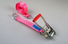 Spanband 50 mm 5T 2-delig Roze - Zijaanzicht