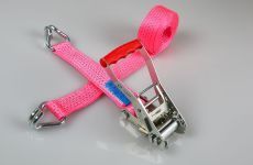 Spanband 50 mm 5T 2-delig Roze - Vooraanzicht